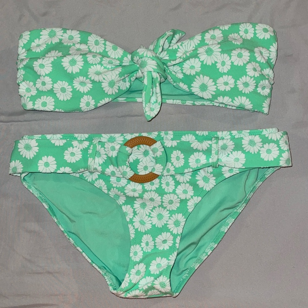 NWOT Aerie Jacquard Bikini Set
